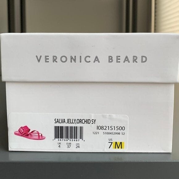 CLOSEOUT SALE MAKE AN OFFER-NWT Veronica Beard Salva jelly sandal - pink size 7M - Picture 7 of 7